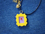 TV Series Resin Monica's Door Necklace Women Collectible Frame Pendant