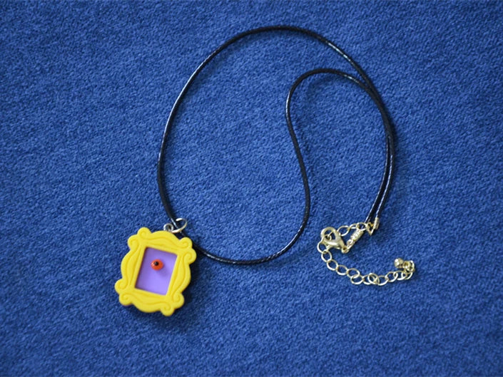 TV Series Resin Monica's Door Necklace Women Collectible Frame Pendant