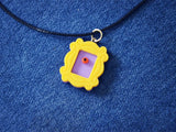 TV Series Resin Monica's Door Necklace Women Collectible Frame Pendant