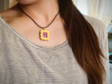 TV Series Resin Monica's Door Necklace Women Collectible Frame Pendant
