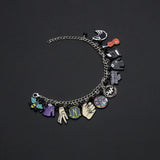 Wednesday Addams Charms Bracelet Gothic Pendant for Women
