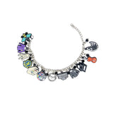 Wednesday Addams Charms Bracelet Gothic Pendant for Women