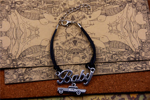 TV Series-Inspired Leather Baby Car Charm Bracelet Pendant