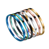 TW7 Stripe Dislocation Bracelets Bangles Stainless Steel