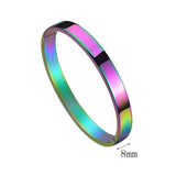 TW7 Stripe Dislocation Bracelets Bangles Stainless Steel