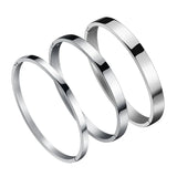 TW7 Stripe Dislocation Bracelets Bangles Stainless Steel