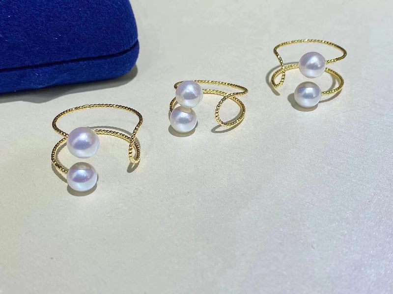 925 Sterling Silver Adjustable Ring Base for Pearls