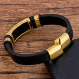TYO Charm Braided Rope Magnetic Leather Name Bracelet Men Bang