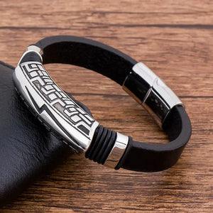 Punk Rock Stainless Steel Lightning Men's Bracelet