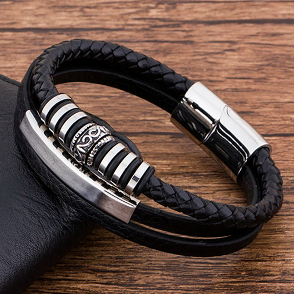 Vintage Boho Rope Bracelet Men Wristbands Bangle