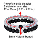 African CZ Charm Tiger Eye Beads Bracelet DIY