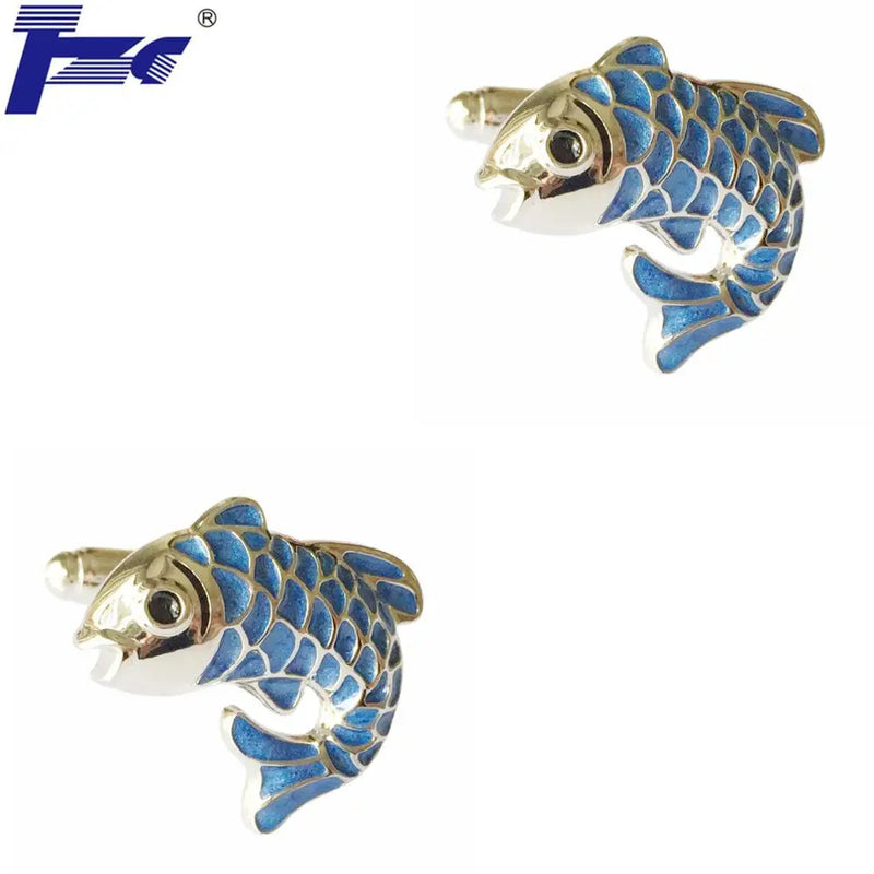 Fish Cufflink Cuff Link 2 Pairs