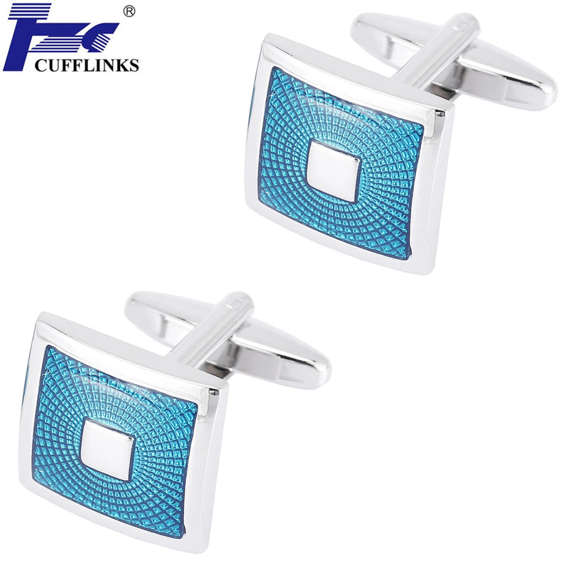 Square Cufflinks Men Cuff Links 2 Pairs