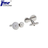 Tooth Wheel Cufflinks Men Cuff Links 2 Pairs