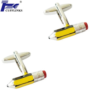 Colorful Pencil Cufflink Cuff Link 2 Pairs