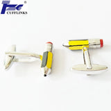 Colorful Pencil Cufflink Cuff Link 2 Pairs