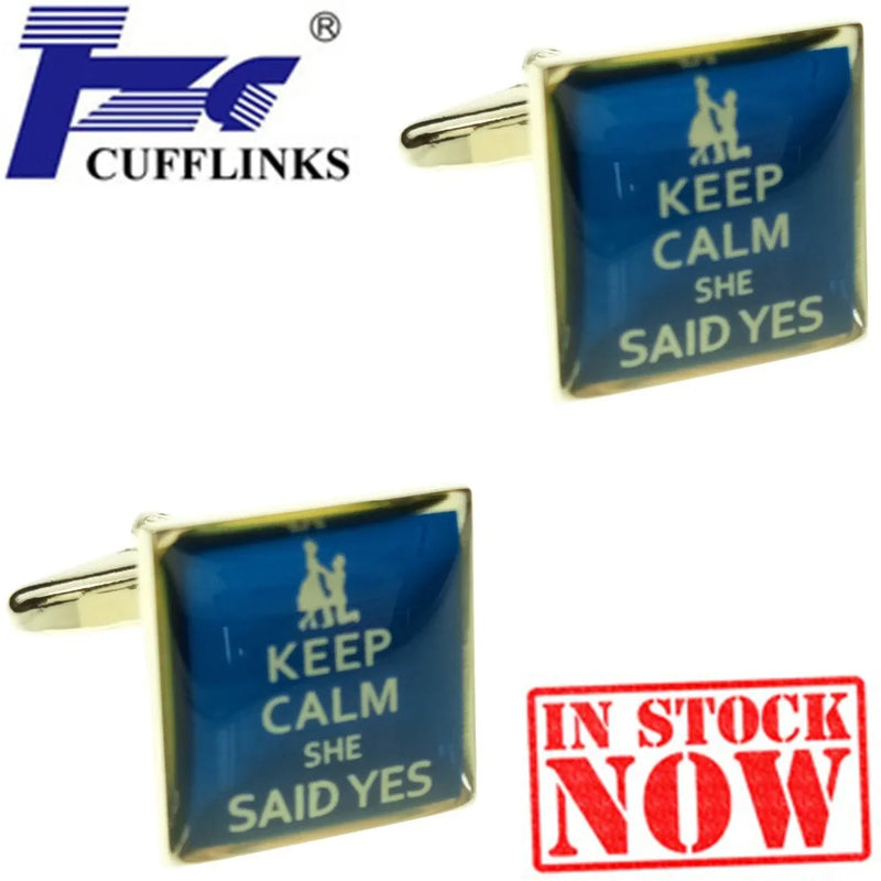 Keep Calm Wedding Cufflink Cuff Link 2 Pairs