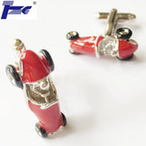 Red Car Cufflink Cuff Link 2 Pairs Set
