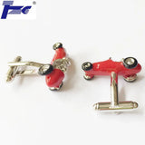 Red Car Cufflink Cuff Link 2 Pairs Set