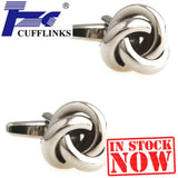 Silver Knots Cufflink Cuff Link 2 Pairs