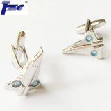 Jet Plane Cufflink Set - 2 Pairs