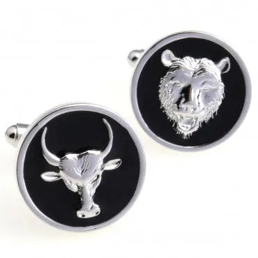 Animal Cufflink Set - Elephant, Tiger, Bear, Lion, Eagle