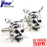 Skull Cufflink Cuff Link 2 Pairs