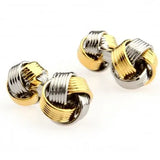 Handsome Knots Cufflink Set for Men's Formal Wear