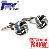 Enamel Knots Cufflink Cuff Link, Set of 2 Pairs