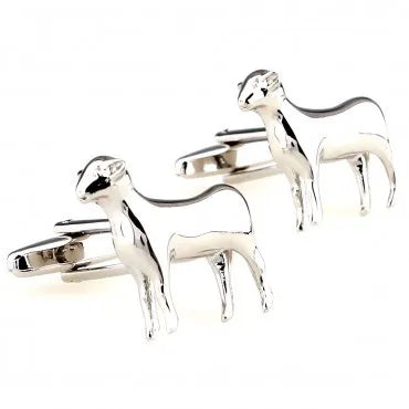 Animal Cufflink 5 Pairs Mixed Set Elephant Bird Owl Deer Dog