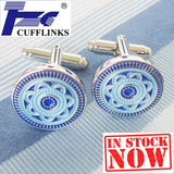 Enamel Epoxy Cufflink - 2 Pairs for Men