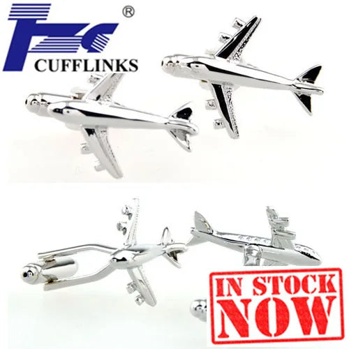 Plane Cufflink Cuff Link 2 Pairs - Promotion