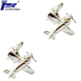 Siver Plane Cufflink Cuff Link 2 Pairs Promotion