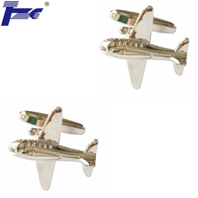 Jet Plane Cufflink Set, 2 Pairs Promotion