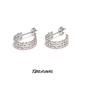 925 Silver C-shaped Earrings Birthday Party Jewelry Gift