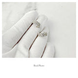 925 Silver C-shaped Earrings Birthday Party Jewelry Gift