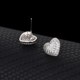 Minimal Heart Earrings in 92.5 Silver for Women - Unique Gift