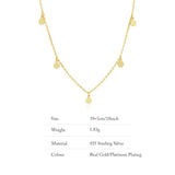 TZgrams Sterling Silver Short Necklace Party Jewelry