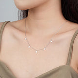 TZgrams Sterling Silver Short Necklace Party Jewelry