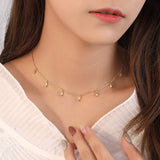 TZgrams Sterling Silver Short Necklace Party Jewelry