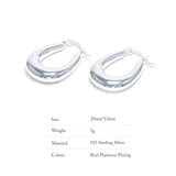 3D Sterling Silver Earrings for Women