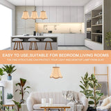 Fabric Drum Lamp Shade Clip-On Bulb Cover for Table Floor Lamp