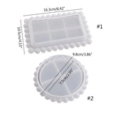 Round Bead Tray Coaster Silicone Mold for Home Decoration Resin Casting