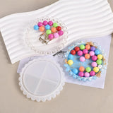 Round Bead Tray Coaster Silicone Mold for Home Decoration Resin Casting