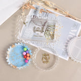 Round Bead Tray Coaster Silicone Mold for Home Decoration Resin Casting