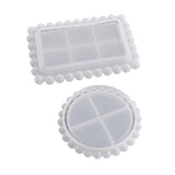 Round Bead Tray Coaster Silicone Mold for Home Decoration Resin Casting