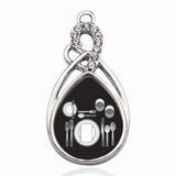 Circle Heart Charm Pendants Set for DIY Jewelry Making