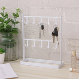 Tabletop Iron Jewelry Display Shelf Porch Key Rack