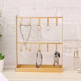 Tabletop Iron Jewelry Display Shelf Porch Key Rack
