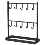 Tabletop Iron Jewelry Organizer Earring Necklace Ring Display Shelf